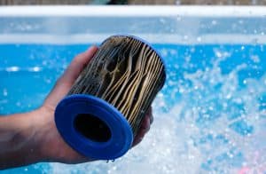 Dirty Replacement Pool Filter Cartridge